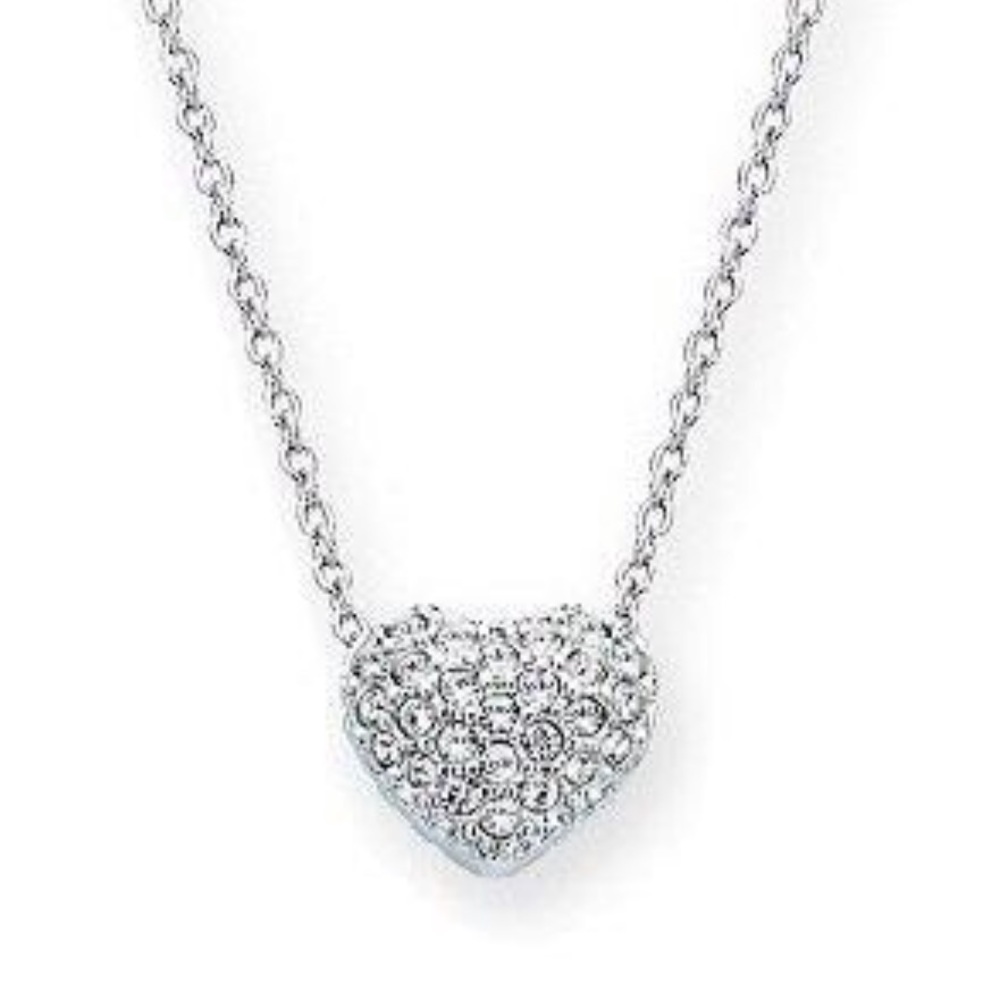 Swarovski Pavé Crystal Small Heart Necklace